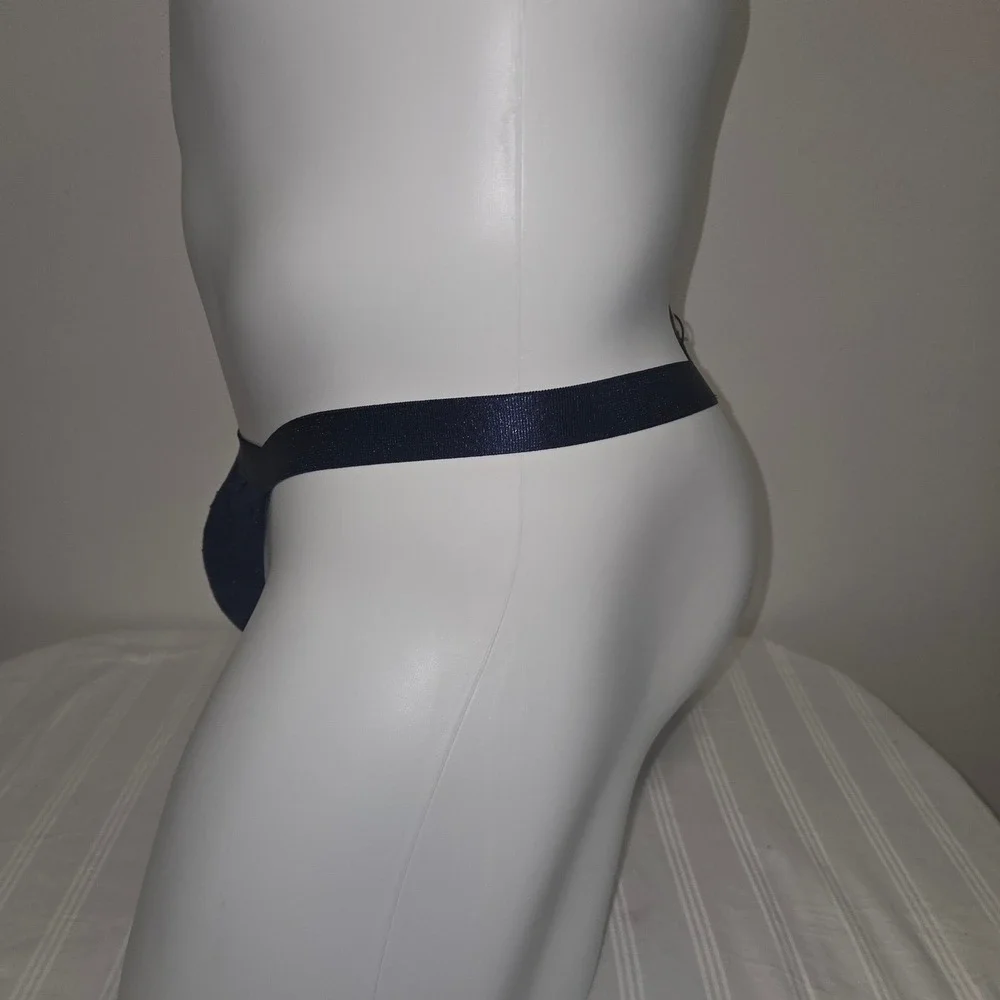 Cosabella luxurious Mens Never Say Never Floral Lace G-String Navy Underwear